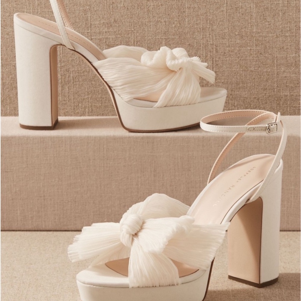 Loeffler Randall | Natalia Pearl Platform Bow Heel Size 9 w/ box